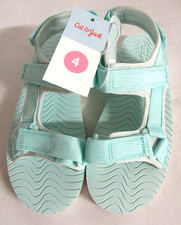 Girls Green Ankle Strap Emery Sandals Shoes - Cat Jack - Kids / Youth Size 4