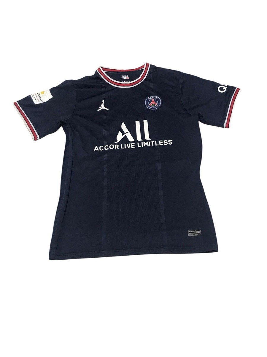 PSG PARIS SAINT GERMAIN 2021/2022 HOME FOOTBALL SHIRT JORDAN SIZE