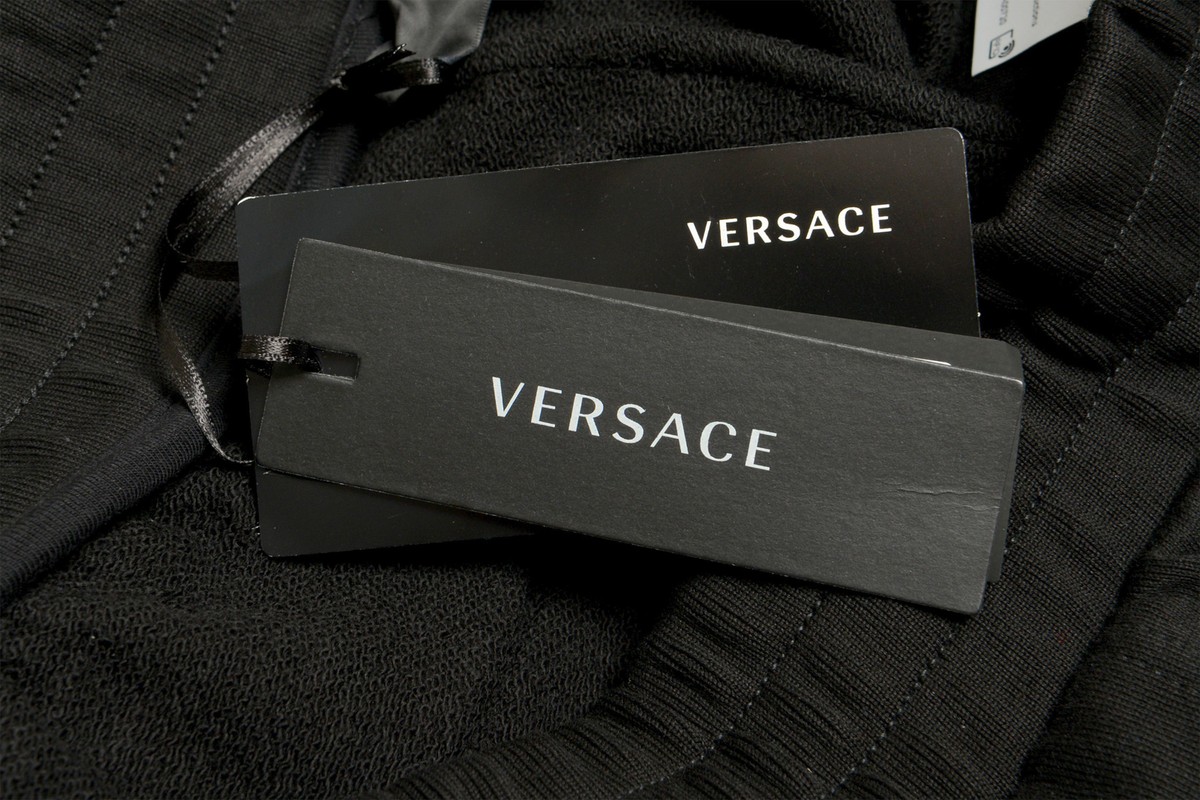 Versace Men's Black Mitchel Fit Greeca Print Sweat Pants US Versace Men's Black Mitchel Fit Greeca Print Sweat Pants US