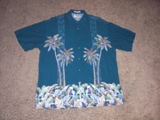 Vintage 90s CAMPIA MODA rayon short sleeve Hawaiian print shirt men's XL