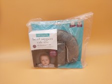 JJ Cole multi stage baby head  neck support Heather Grey package Rip in box