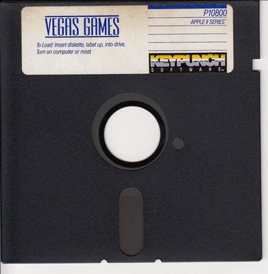 1985 Vegas Games For Apple Ii 5 25 Floppy Disc P Keypunch Software Ebay