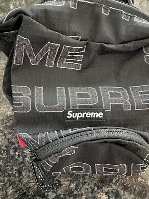 Authentic Supreme Cordura Black Small Shoulder Utility Cross Neck