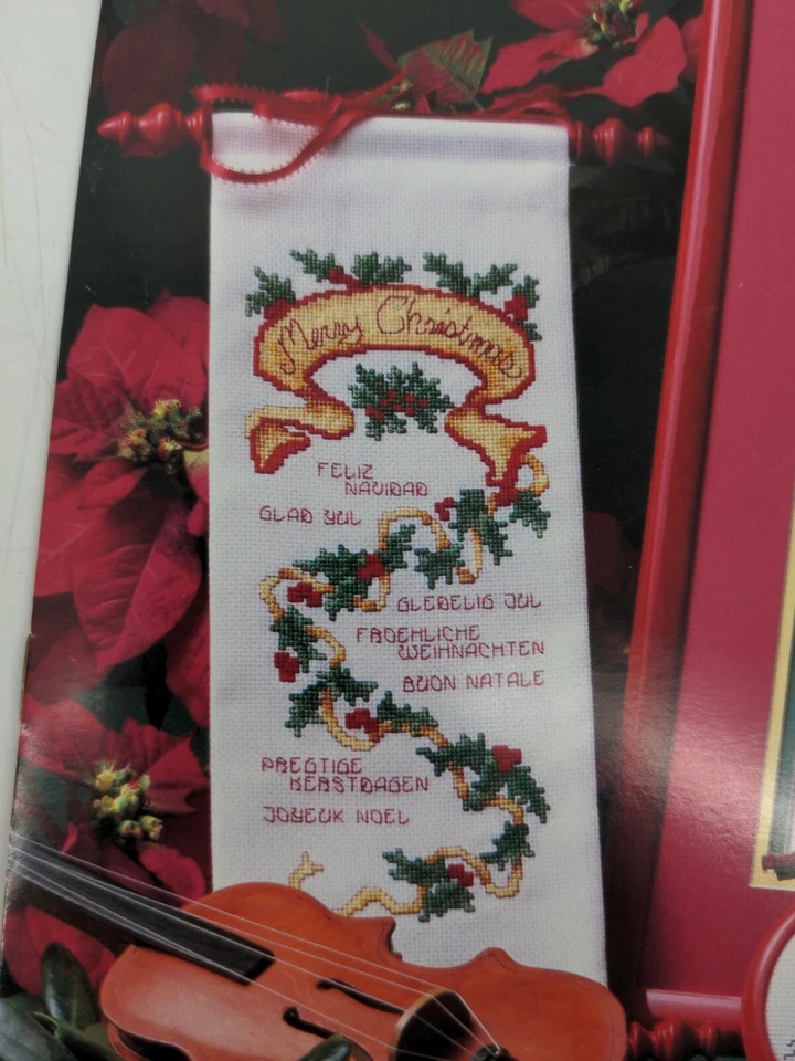 Libro De Colección Grandes Gráficos Navidad Tiradores de Campanas y Adornos Punto de Cruz Patrón Foto 3 de 4