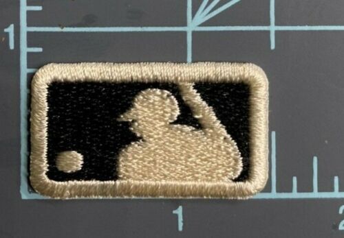 Major League Baseball Batterman Logo DIY Iron on Sew on Patches - Pack of 2 - Picture 3 of 10