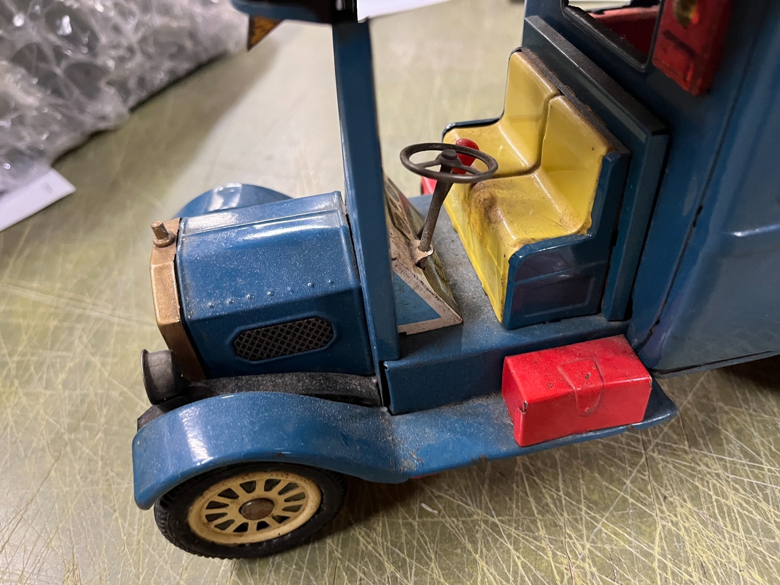 VINTAGE Made In Japan CRAGSTAN TIN FRICTION OLD TIMER AUTOBUS Toy