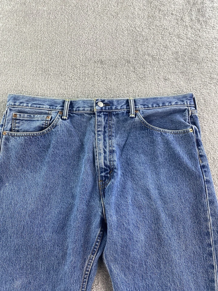 Levis 501XX Jeans Mens 40x30 Blue Denim Classic Original Straight Button Fly - Image 2 of 4
