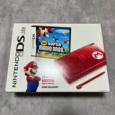 NEW SEALED Nintendo DS Lite New Super Mario Bros. Special Edition