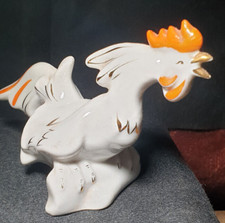 Vintage Latvia RPR porcelain figurine Rooster decorative USSR Riga RPF PFF