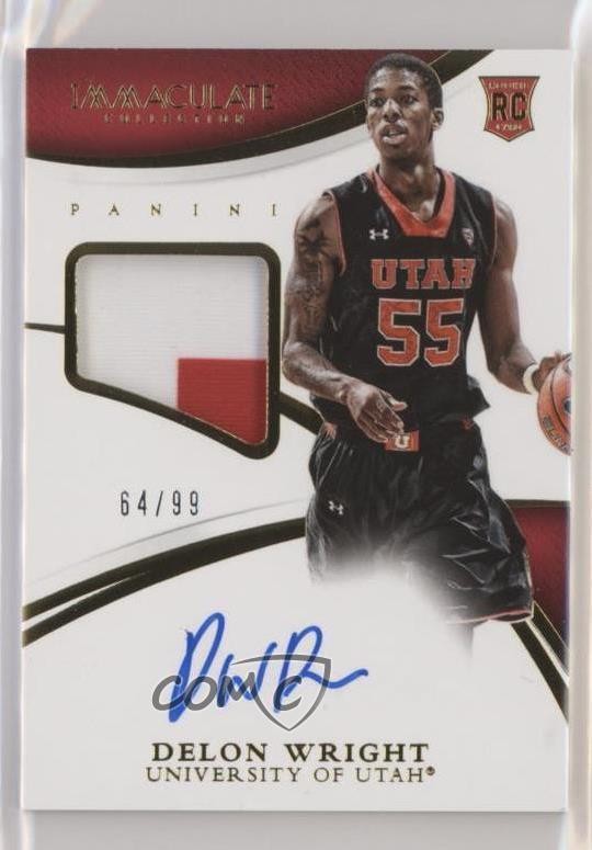 2015 Immaculate Collegiate 64/99 Delon Wright #360 RPA Rookie Patch Auto RC z1b