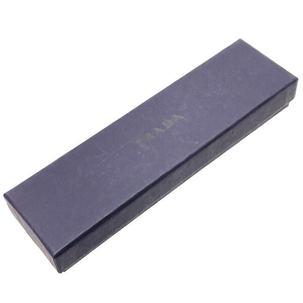 ■ Authentic Prada Logo Loop Keychain, Leather, Ca… - image 6