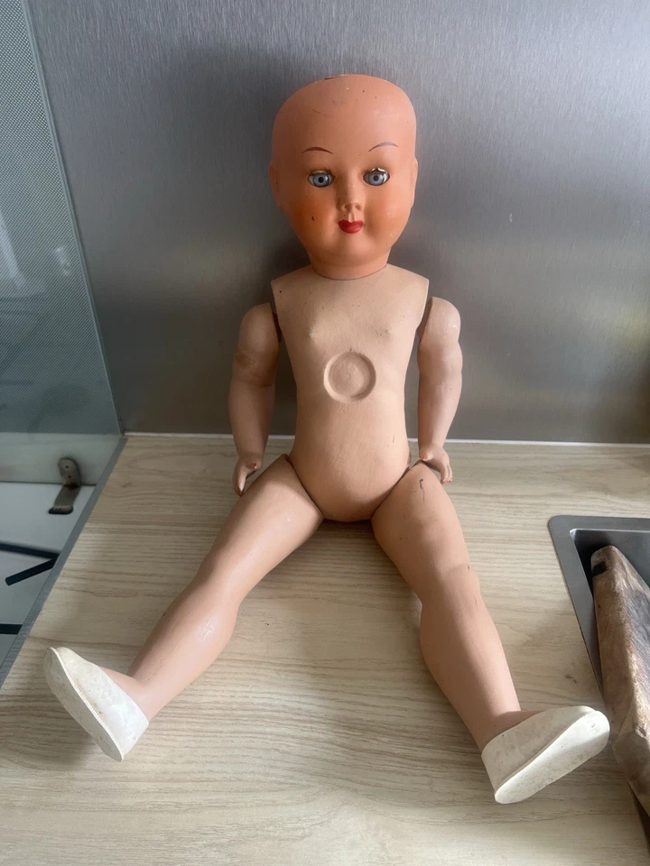 Grande Poupée Ancienne B-te SGDG France mp62 Sans Peruque. - Photo 4/4