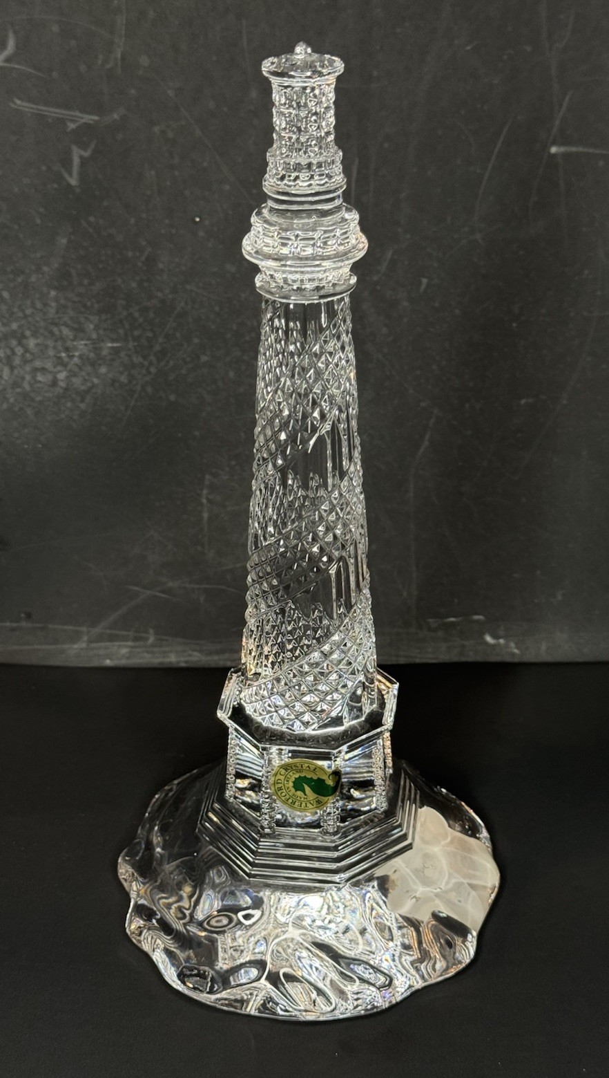 Vtg Waterford Crystal Cape Hatteras Lighthouse #136869 Hand blown Art Glass