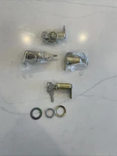 4 Häfele Cam Lock with 2 Keys – Brass Finish, Cabinet Drawer Lock Secure Storage