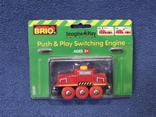 Vintage 1999 BRIO Push  Play Switching Engine Red 33235 New Sealed,  NIB  