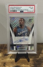 2024-25 Prizm Black Gilbert Arenas Flashback Auto Mojo /25 PSA 9