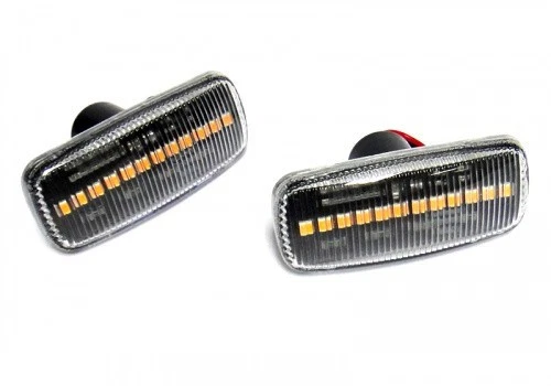 Clear Lens Amber LED Side Marker Lights For Dodge Avenger/Charger/Grand Caravan Foto 2 de 4