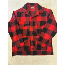 Vintage Pendleton Mackinaw Cruiser Buffalo Plaid Hunting Jacket Large
