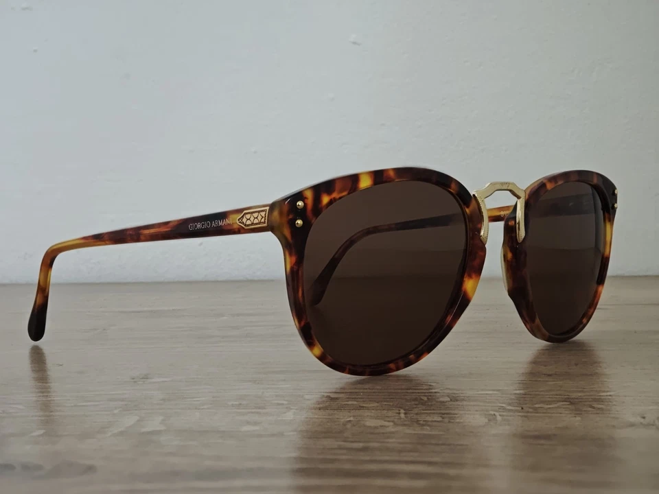 Vintage Giorgio Armani 915 054 Tortoiseshell Sunglasses Made in Italy - c. 1980s - Bild 3 von 4