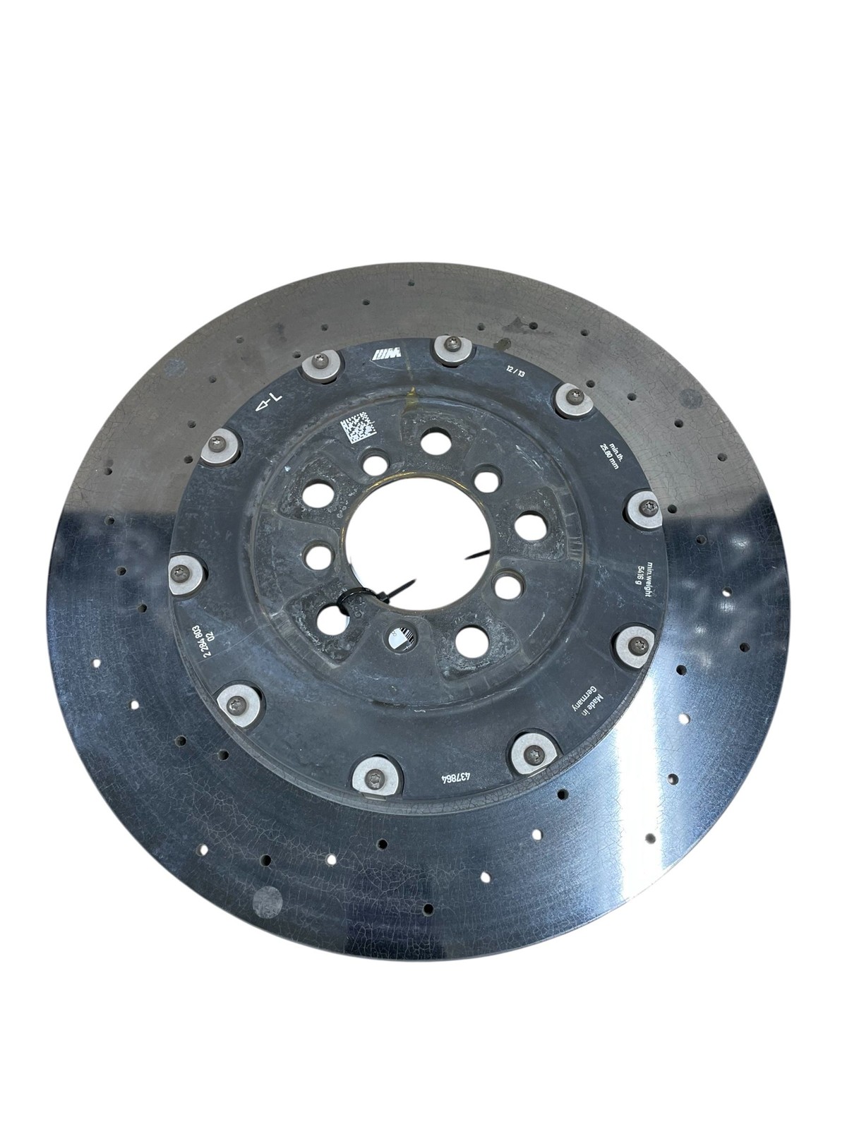 2014-2019 BMW M6 F06 OEM REAR LEFT CARBON CERAMIC DRILLED BRAKE ROTOR
