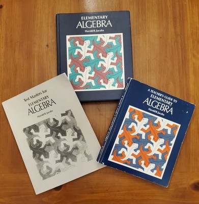 Elementary Algebra by Harold R. Jacobs (1979, Hardcover) 3 piece Bundle: Studen+