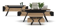 Moderne BüRoeinrichtung Massiver Schreibtisch Designer Beistelltisch