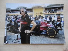 Alessandro Alunni Bravi "Team Principal Alfa Romeo" autograph signed 20x30 cm picture