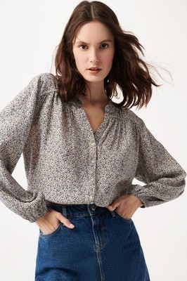 Camicetta Chiffon Donna Estate Camicia Stampa Floreale
