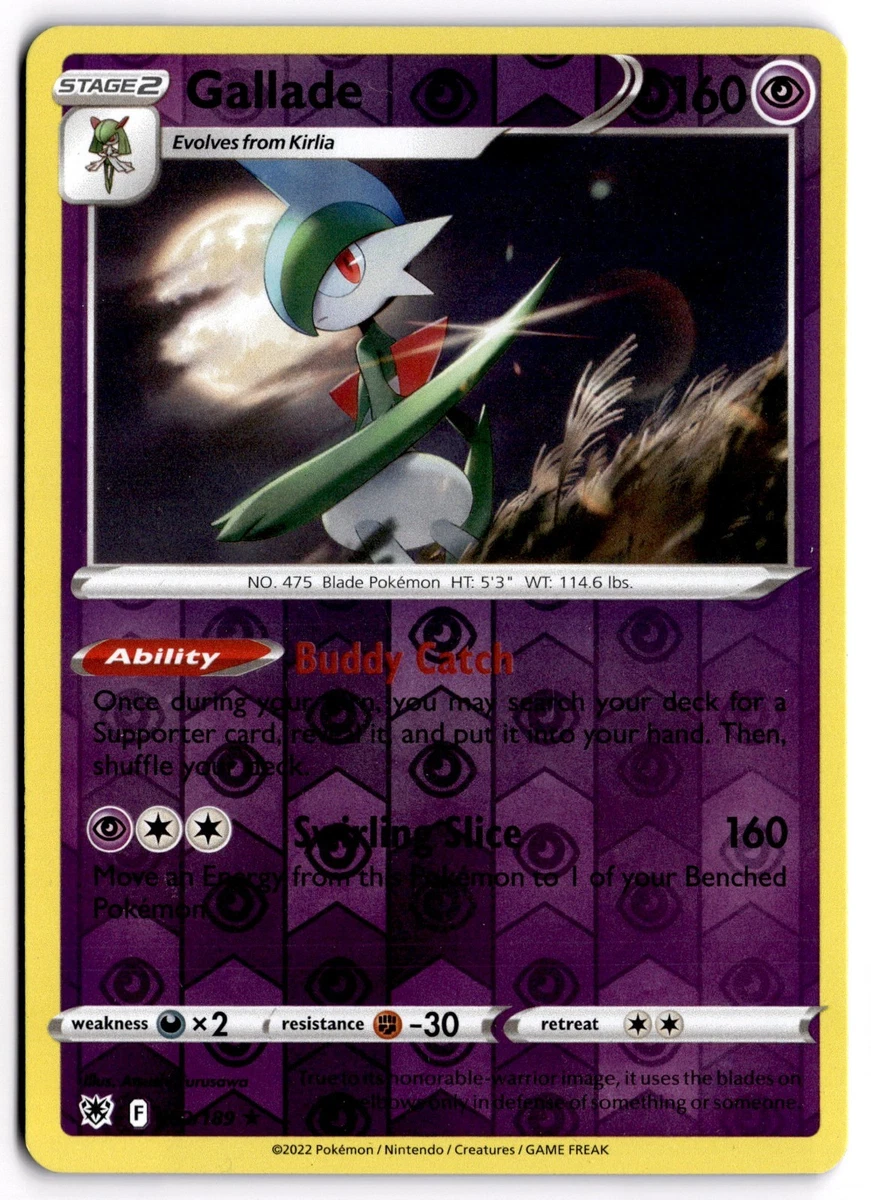 Pokemon TCG Card: Gallade (Holo Rare 062/189) From Astral Radiance - Near  Mint Condition Carte Pokemon