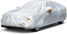 6 Layers Sedan Car Cover Waterproof All Weather, 100 Waterproof Outdoor Car Cov