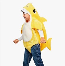 Rubie's Baby Shark Halloween Costume Cosplay Romper Toddler Size S 3T-4T Yellow