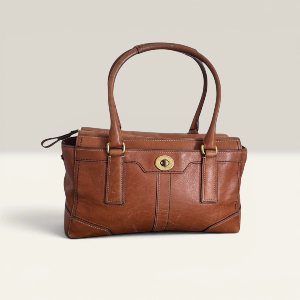 Coach Hampton Turn Lock Satchel/Top Handle Bag Handbags & Bags for