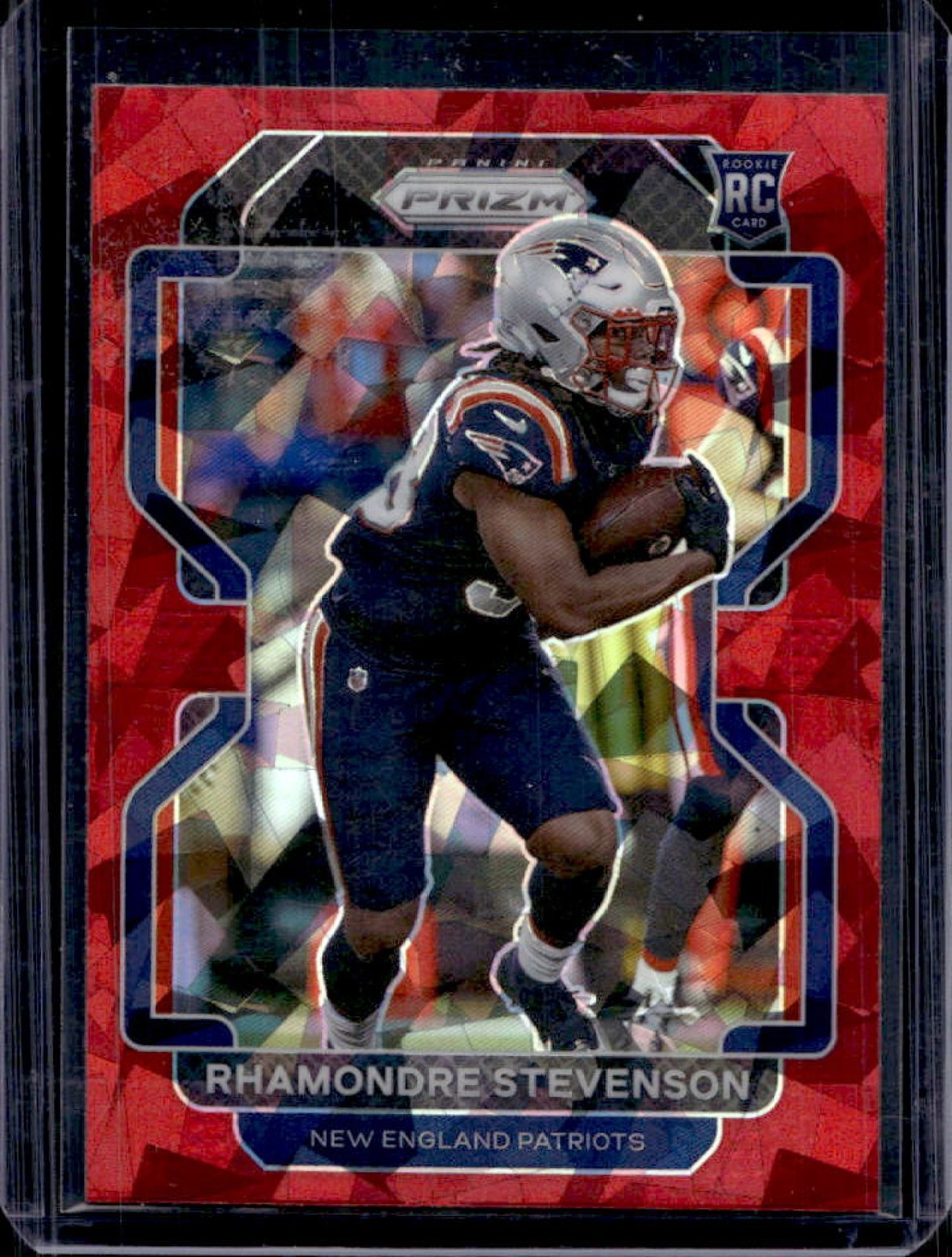 2021 Prizm Rhamondre Stevenson RC Red Ice Rookie #367 Patriots