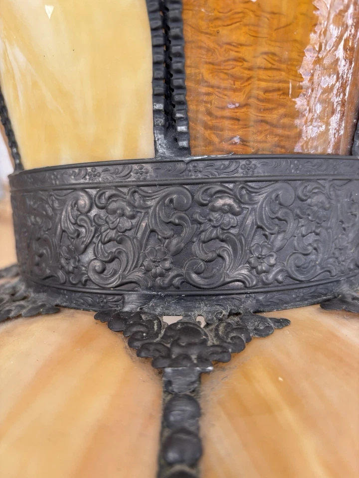 Lámpara de araña de vidrio Meyda Tiffany Annabelle Slag Foto 2 de 4