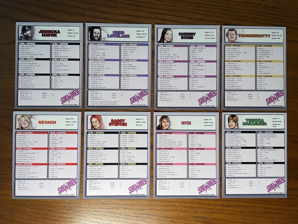 SHIMMER Wrestling Filsinger Games 32 card lot | eBay