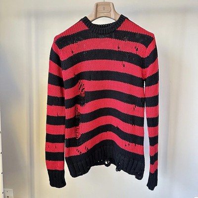 R13 Grunged Shredded Crewneck Sweater Size XS