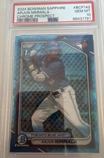 2024 Bowman Sapphire Edition - Chrome Prospects Arjun Nimmala #BCP-142 (RC)