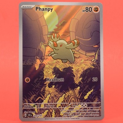 Pokemon TCG English Card SSP EN Surging Sparks Phanpy 205/191 Full Art