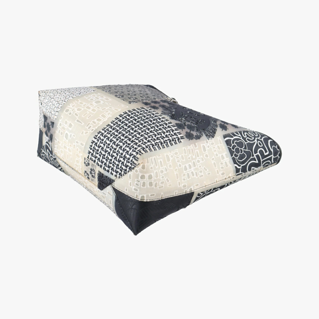 Used CHANEL Patchwork Rubber Multicolor Fabric Vi… - image 4