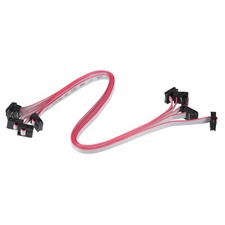 IDC 6 Pins Connector Flat Ribbon Cable Female Connector 30cm 2mm Pitch,5pcs