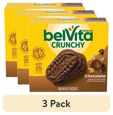 (3 pack) Breakfast Bars Biscuits, Chocolate, 5 Packs (4 Biscuits Per Pack)