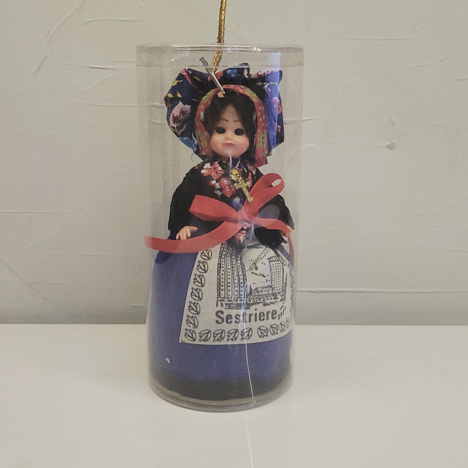 Vintage Traditional Sestriere Italy Collectors Doll Figurine 5.5" Blinking Eyes
