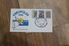 1980 AUSTRALIAN CHRISTMAS WCS STAMP COVER - PMK GREETINGS SANTA CLAUS TAS