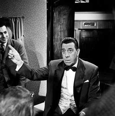 Fernandel during the recording of the program Cinepanorama 1950s Old Photo