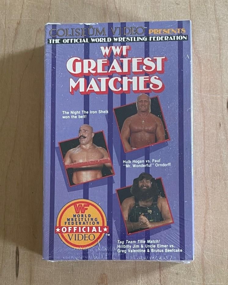 Coliseum Video WWF GREATEST MATCHES (1986) CS Series Sealed Betamax Hulk Hogan