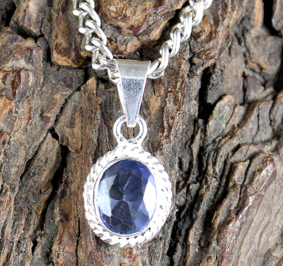 Colgante 5,45 quilates azul natural Maxixe berilo 9 x 6 mm gemas ovaladas certificado ver video Foto 4 de 4