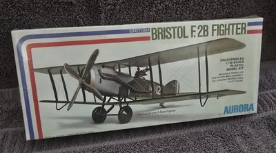 Aurora Bristol F.2B Fighter 1:48 Plastic Model Kit #776 Complete Vintage 1976 -6