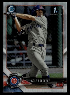 2018 Bowman Draft #BDC-125 Cole Roederer Chrome Refractors