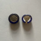 Genuine WW1 On War Service 1915 Enamel Lapel Badge & 1 Other badge