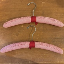 Set of 2 Red Gingham Vintage Cottagecore Kitschy Holiday Fabric Hangers